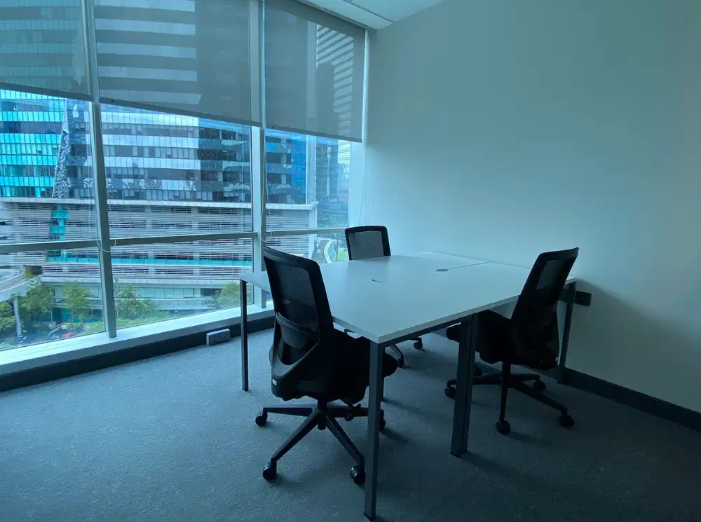 Sewa Kantor Unit Furnished 3 Pax di Menara Cakrawala Dekat Sarinah MRT