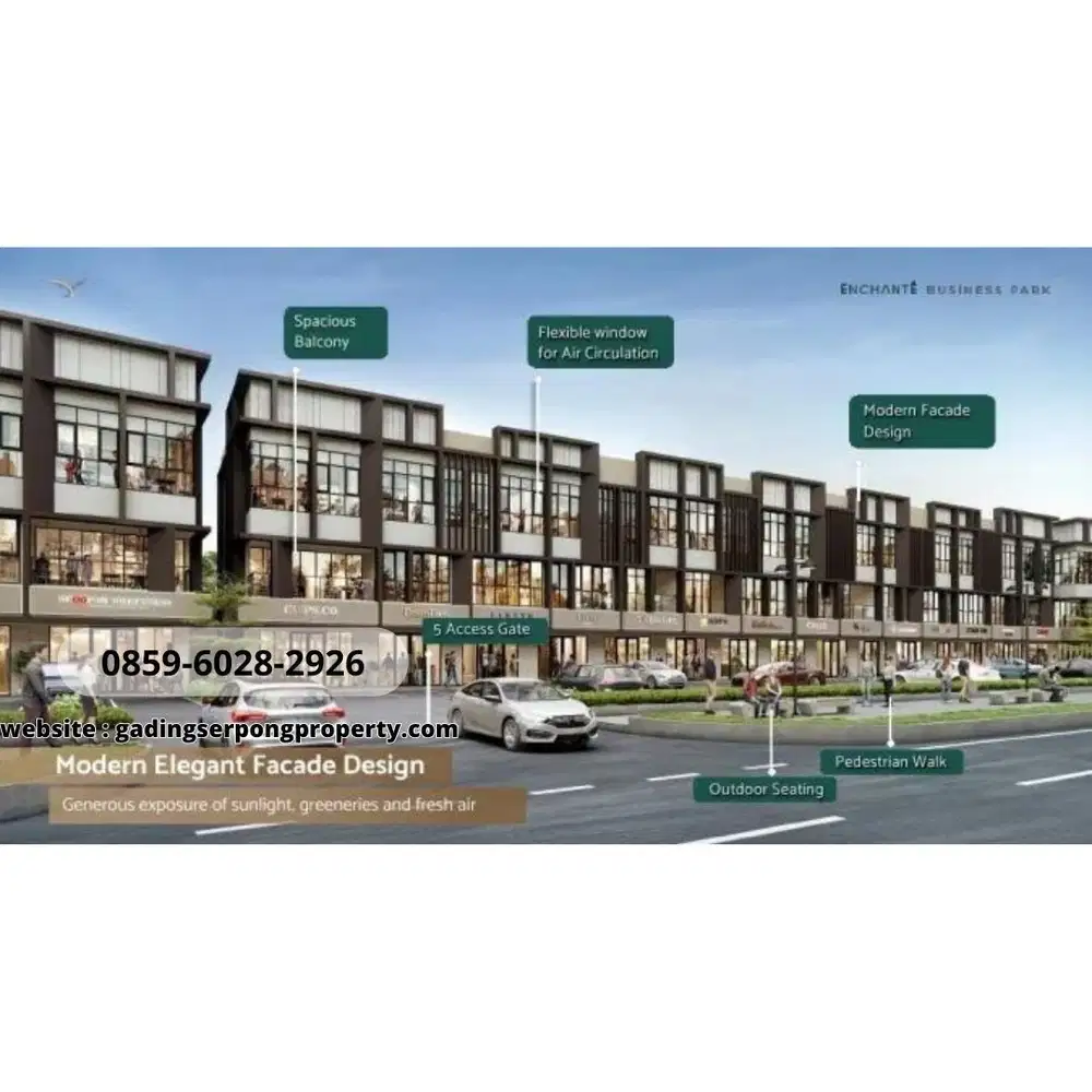 Traffic Commercial Tinggi Ruko Terbaru Sinarmasland EXQUIS @Enchante