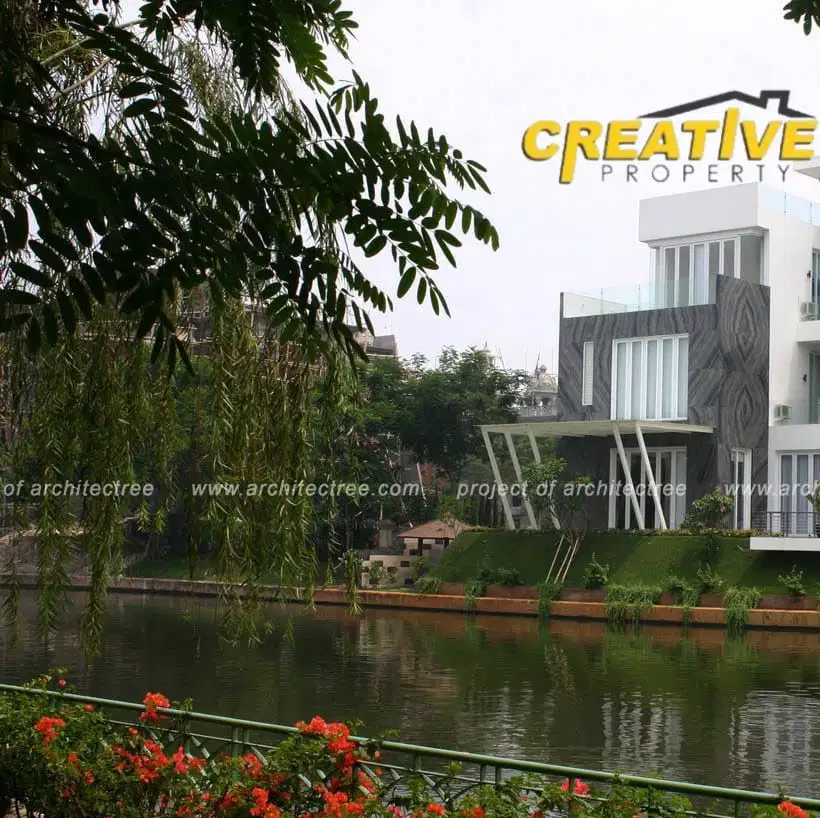 DIJUAL Rumah Mewah View Danau Full Marmer di Pantai Indah Kapuk