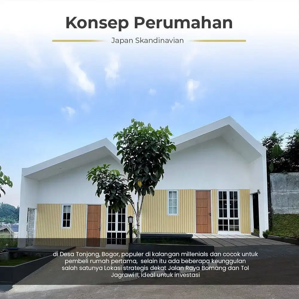 Rumah Ala Jepang Termurah di Tajurhalang Bogor