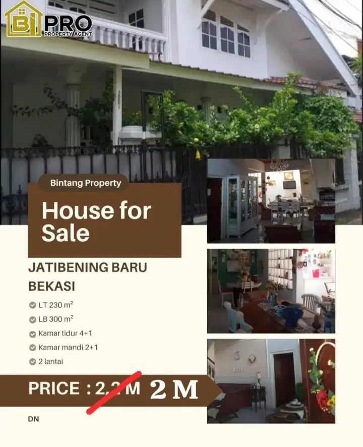 Dijual cepat rumah dalam komplek di jatibening bekasi