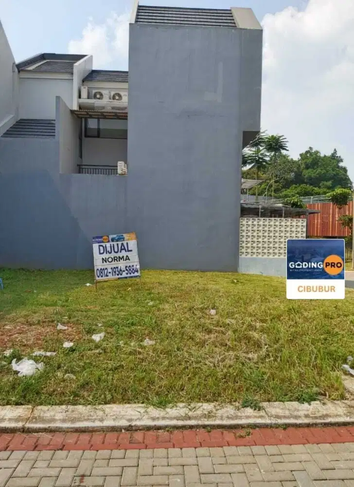 DIJUAL KAVLING HOEK DI KOTA WISATA CIBUBUR