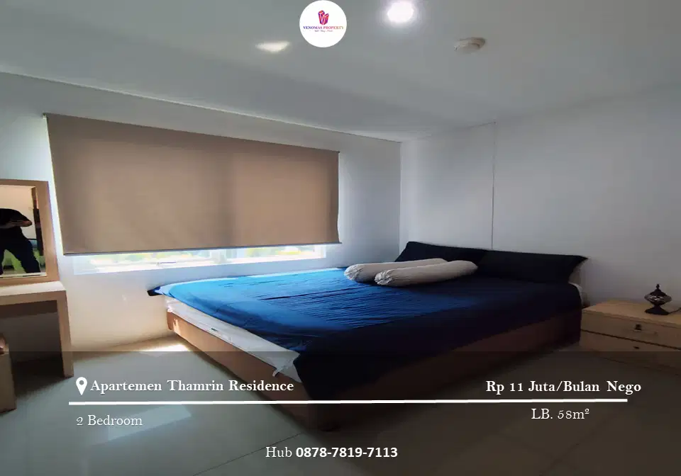 Disewakan Apartement Thamrin Residence 2BR Full Furnished Tower C