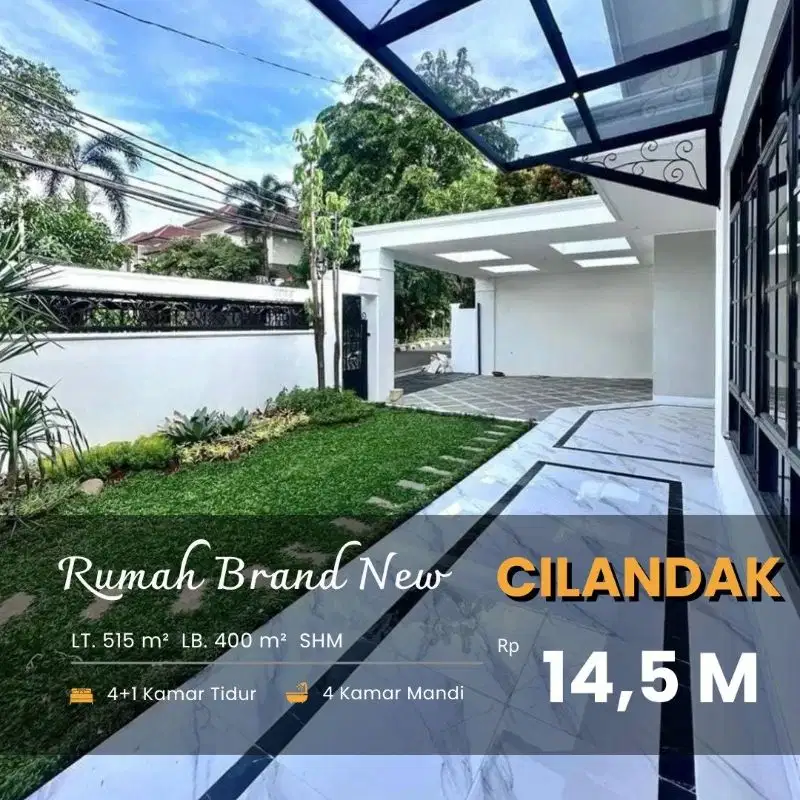 Di Jual Rumah Brand New di  Cilandak