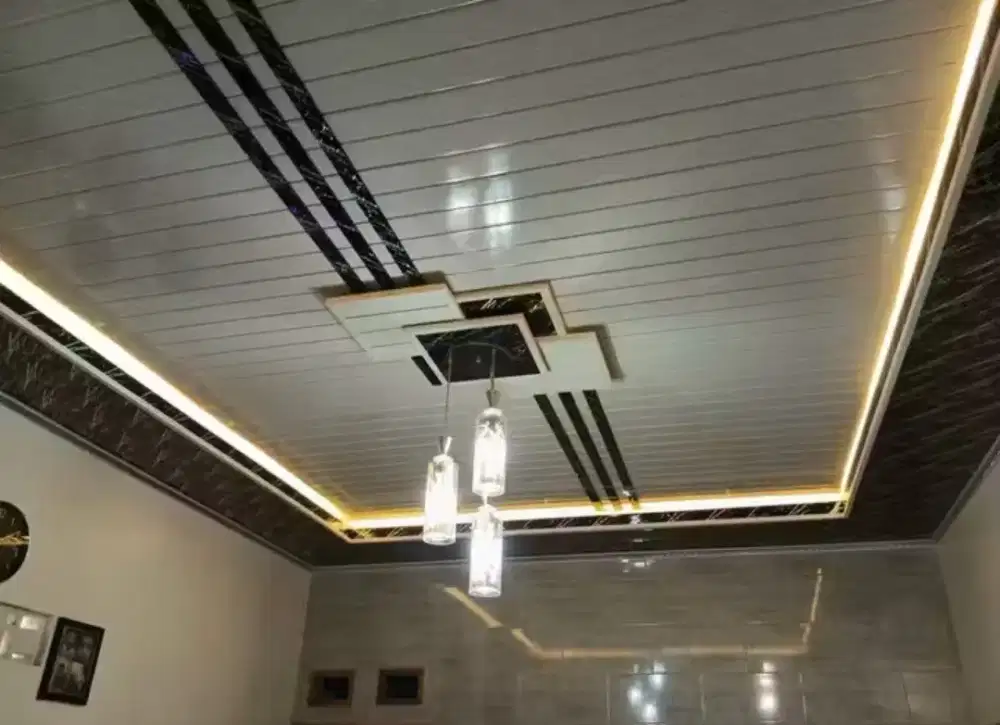 Melayani pemasangan plafon PVC dan kanopi Wesi dan baja ringan