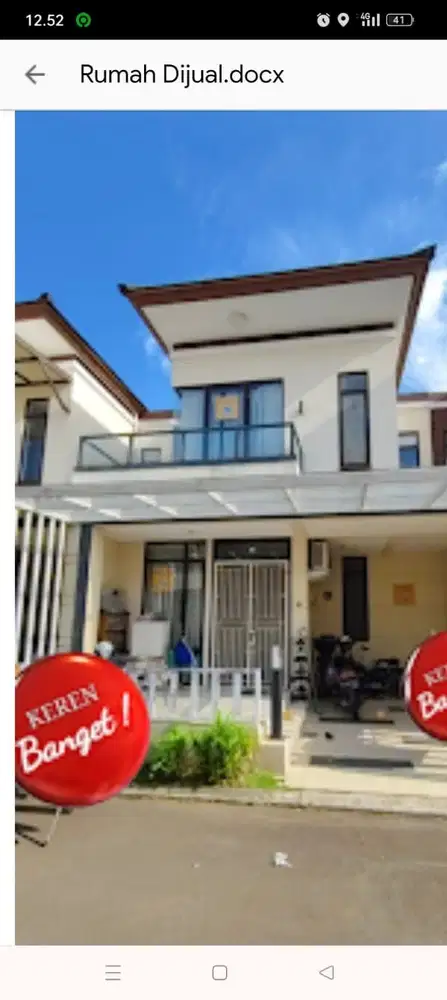 di jual rumah siap huni furnitur dan diap kpr.L. dic