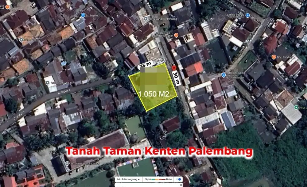 DIJUAL TANAH KAVLING KAWASAN TAMAN KENTEN PALEMBANG