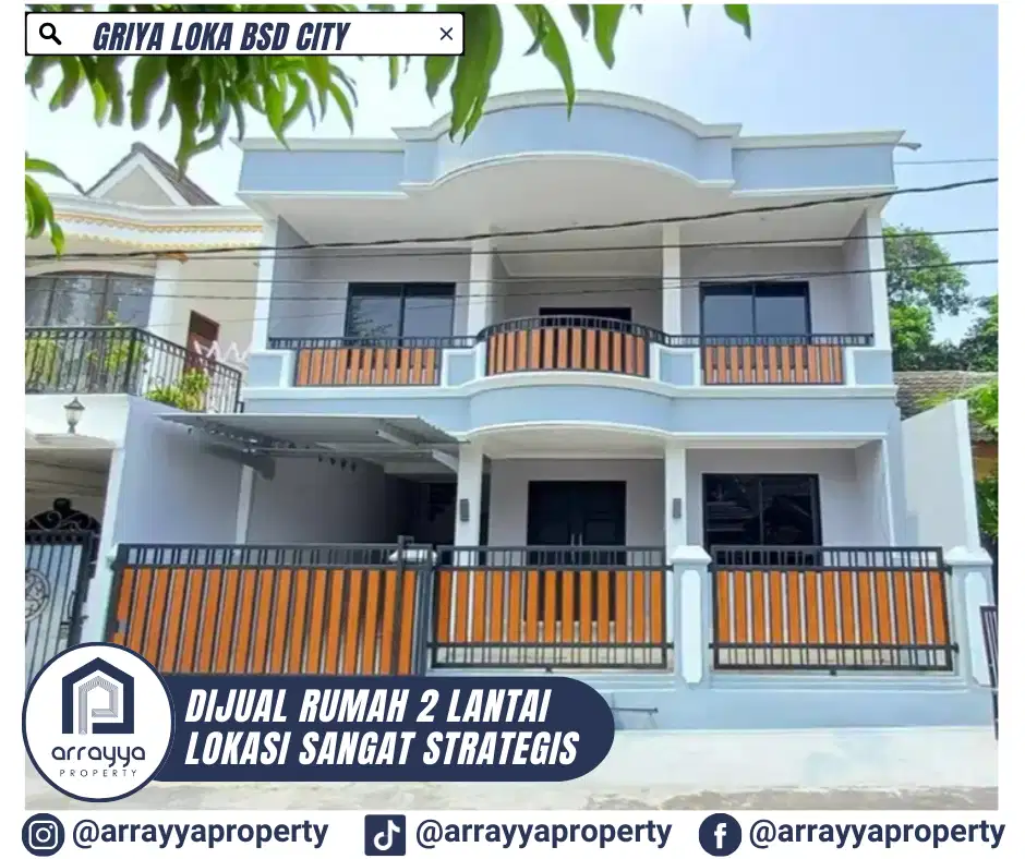 RUMAH MURAH 2 LANTAI DI GRIYA LOKA BSD .HRB131.
