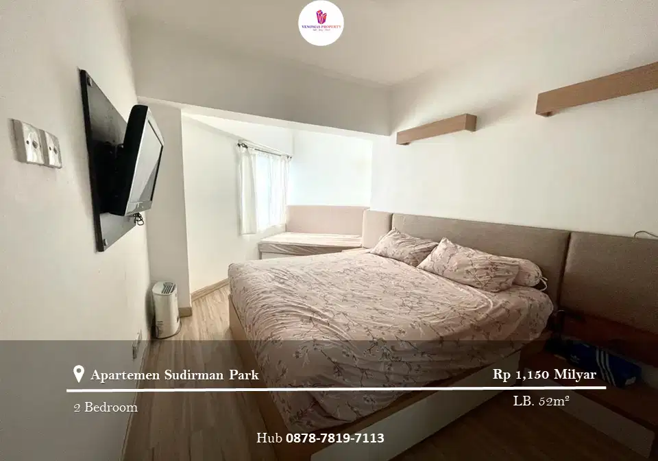 Dijual Apartement Sudirman Park 2BR Furnished Tower B