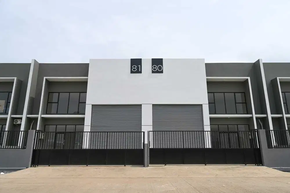 DISEWAKAN GUDANG BARU PLUS KANTOR 576 METER DI LEGOK TANGERANG