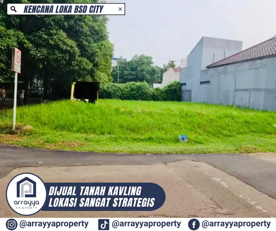 DIJUAL TANAH KAVLING LOKASI DI KENCANA LOKA BSD .HRB161.