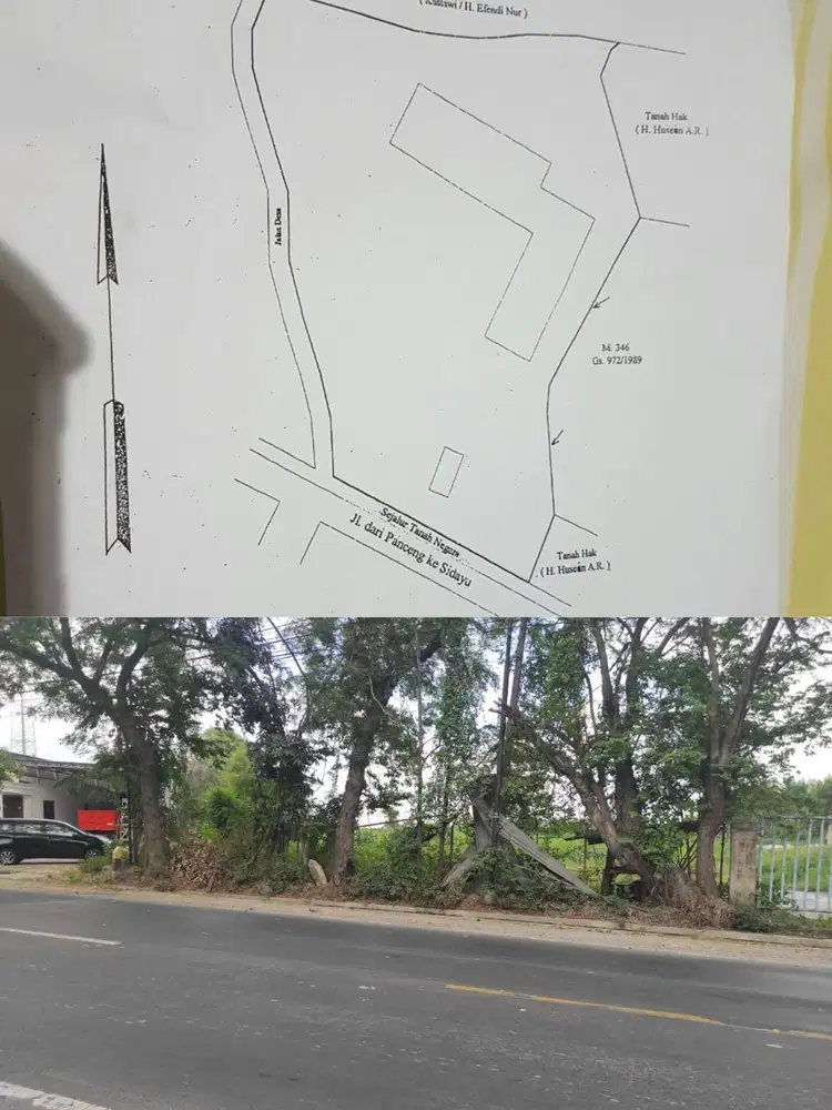 ‼️JUAL CEPAT‼️TANAH SIDAYU GRESIK COCOK BUAT PABRIK ATAU PERGUDANGAN
