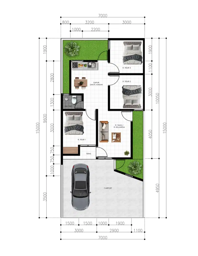 Japandi Type 65; Area Strategis Dekat Kota, SHM