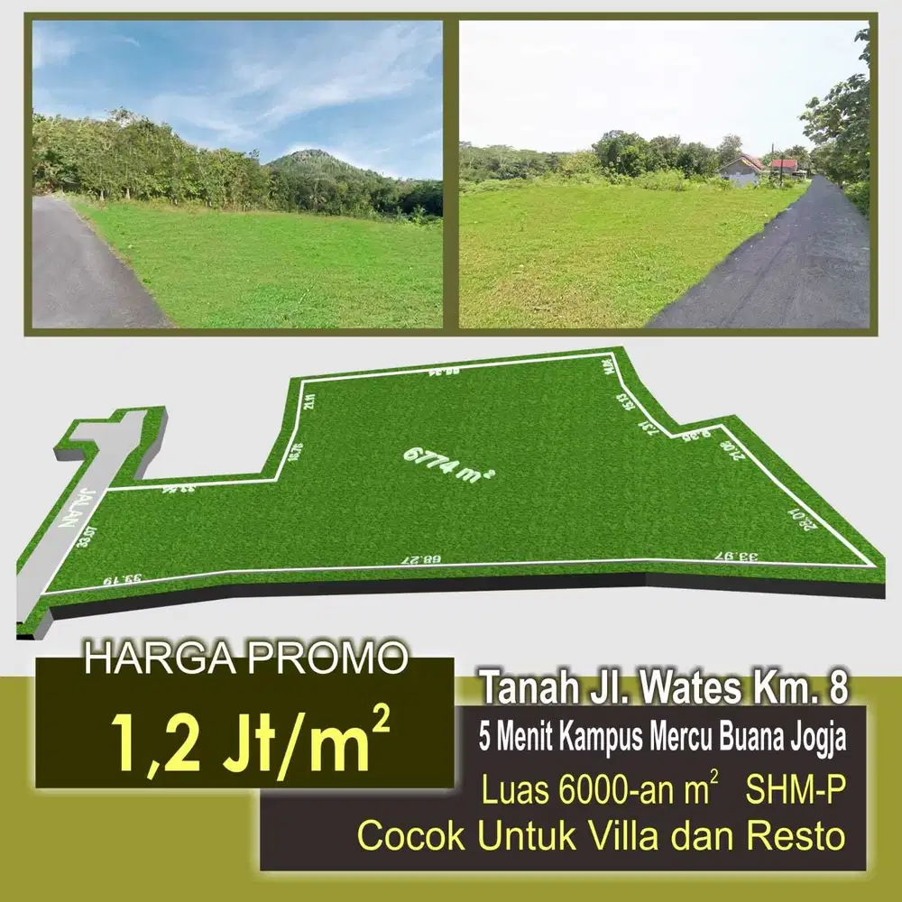 Tanah Lapang Balecatur Indah; SHM; Cocok Bangun Homestay atau Hunian