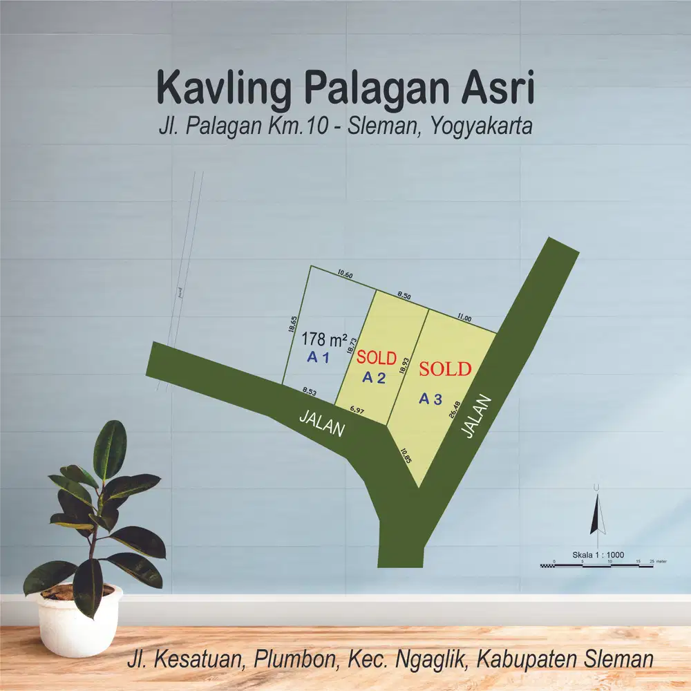 Sisa 1 Slot Lagi, Tanah di Palagan Cocok Bangun Hunian