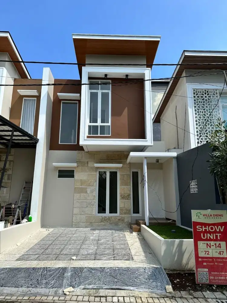 Rumah Villa Dieng Residence, SHM, dekat dengan UNMER, Cyber Mall