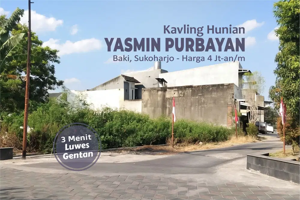 Kavling Purbayan, 4 Jt-an/m, 4 Menit Hotel Omaya Gentan