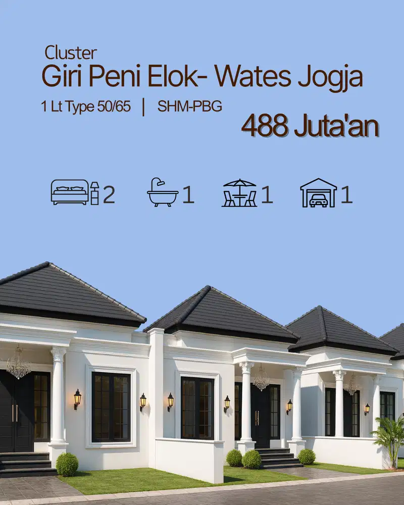 Argomulyo Gamping-15 Menit Dari Pusat Kota; SHM