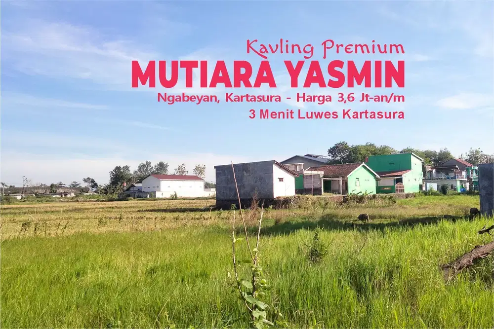 Tanah Kartasura SHM, 450 Jt, 10 Menit Waduk Cengklik