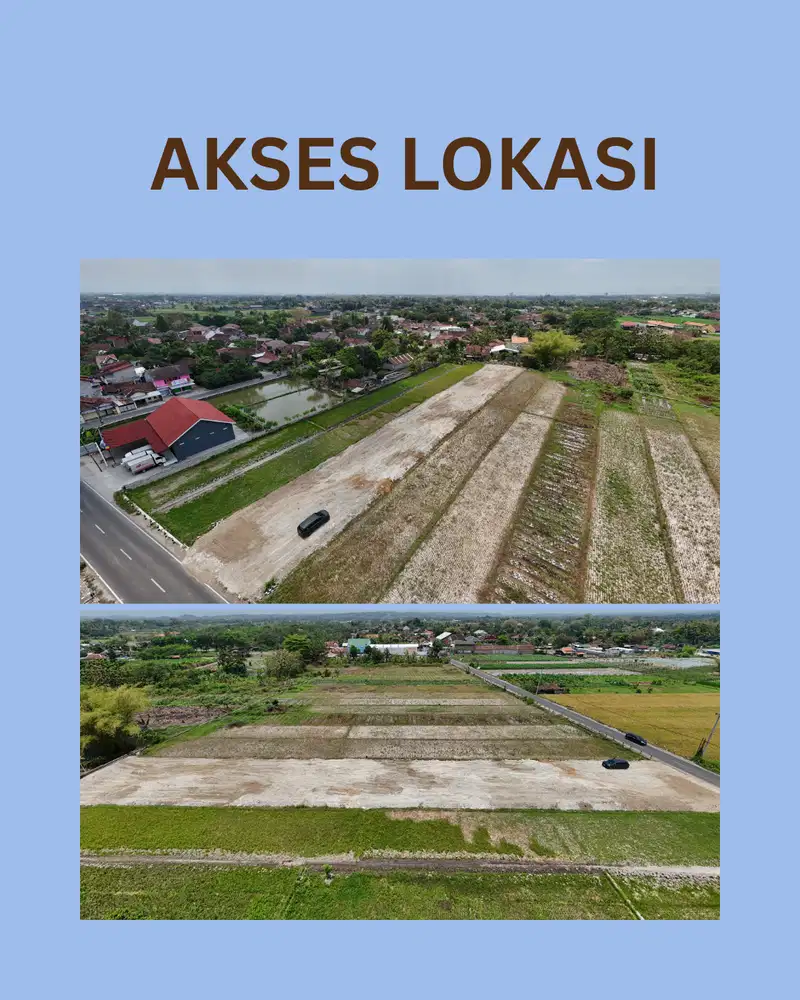 Tanah Kavling Godean Village 2; Akses Pinggir Jalan Besar; SHM