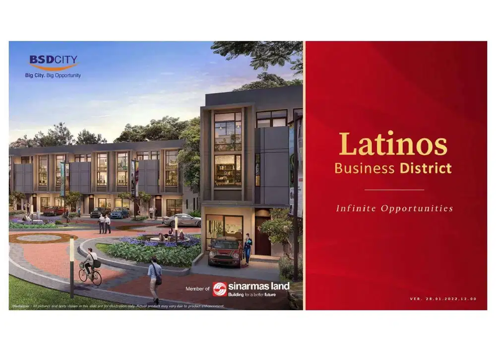 Dijual Rukan 3 Lantai Latinos Business District di BSD City, Tangerang