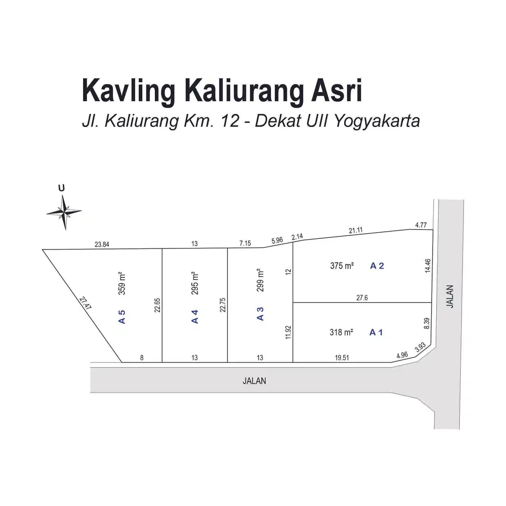Dekat dari SPBU UII; Tanah Kaliurang Asri Cocok Bangun Kos-kos an