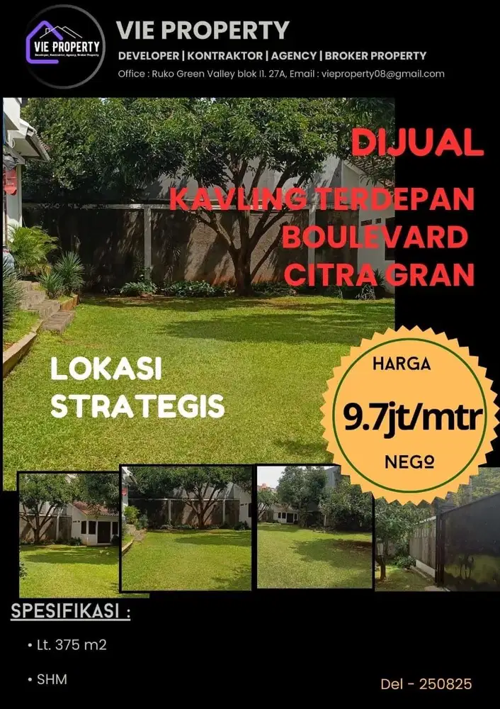 Kavling boulevard citra gran cibubur