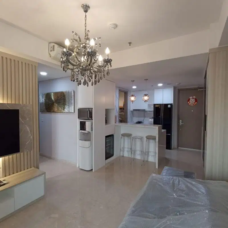 Disewa Murah Gold Coast Apartment PIK 2+1 KT Furnish Bagus