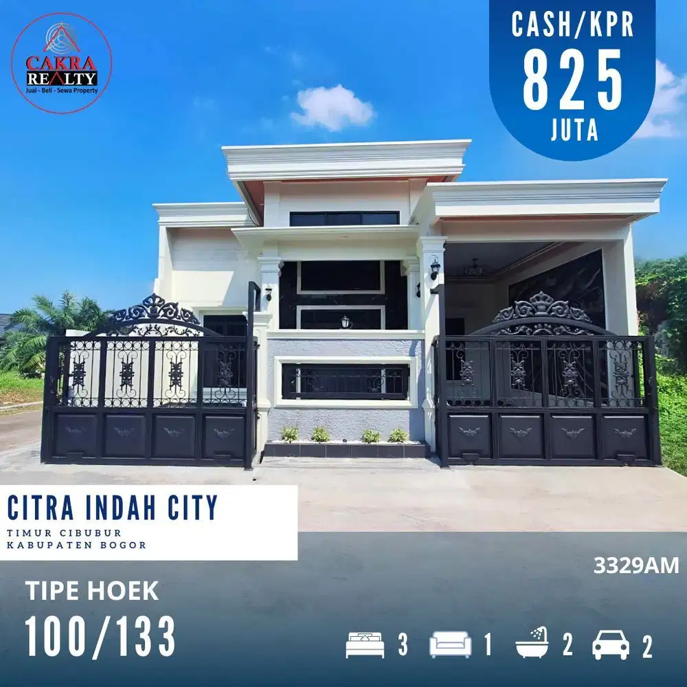 Dijual rumah hook dicitra indah city rumah siap huni full renovasi