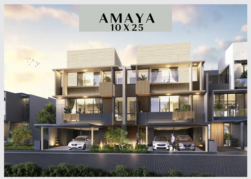 Rumah 3 Lantai Okinawa Pasir Putih Residence di PIK 2