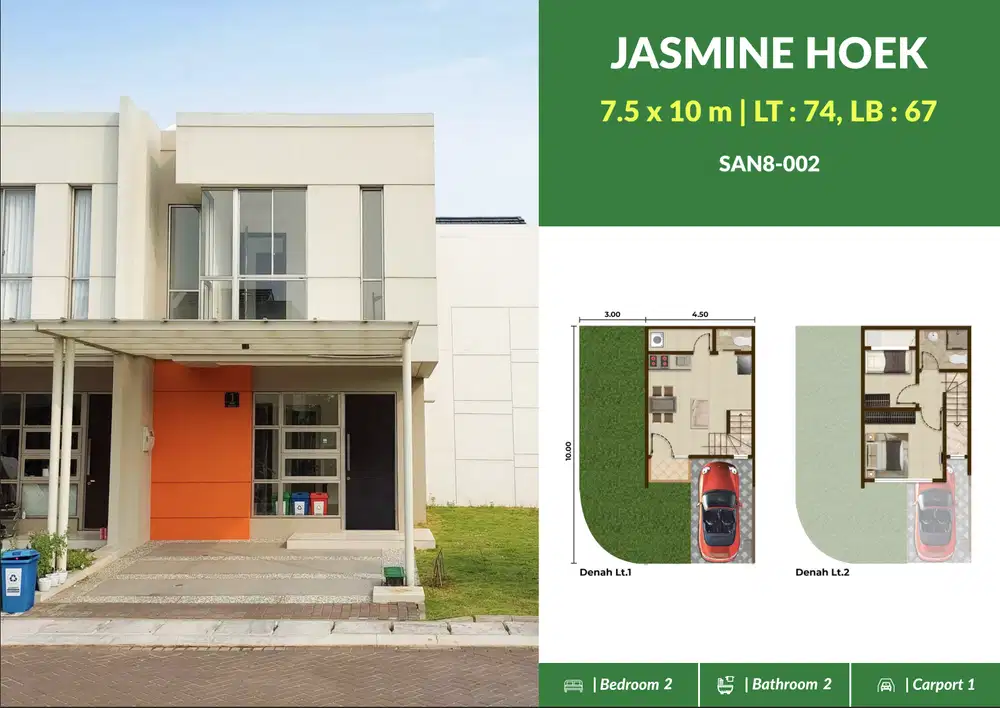 Rumah 2 Lantai Cluster San Antonio di PIK 2