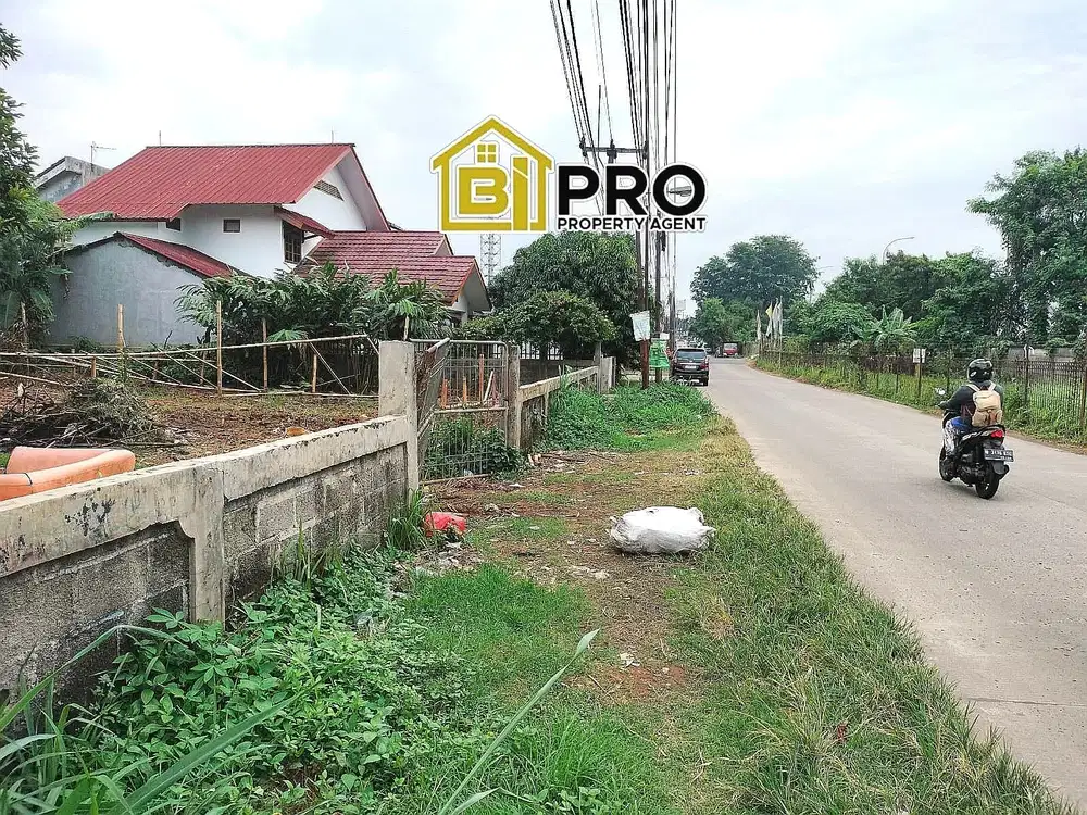 DiJual Lahan Kosong Strategis Pinggi Jalan Gas Alam Depok