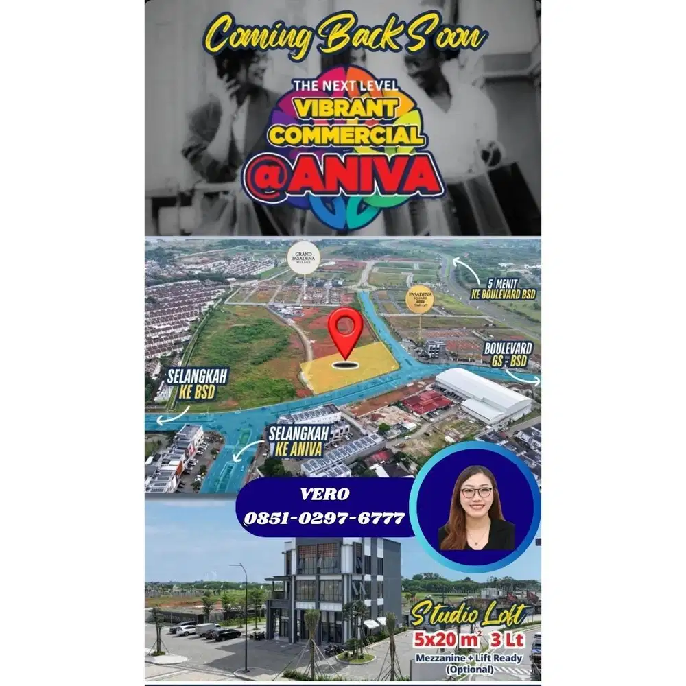Aniva Studio Loft 5x20 Siap Huni – 6,9M! Premium Gading Serpong