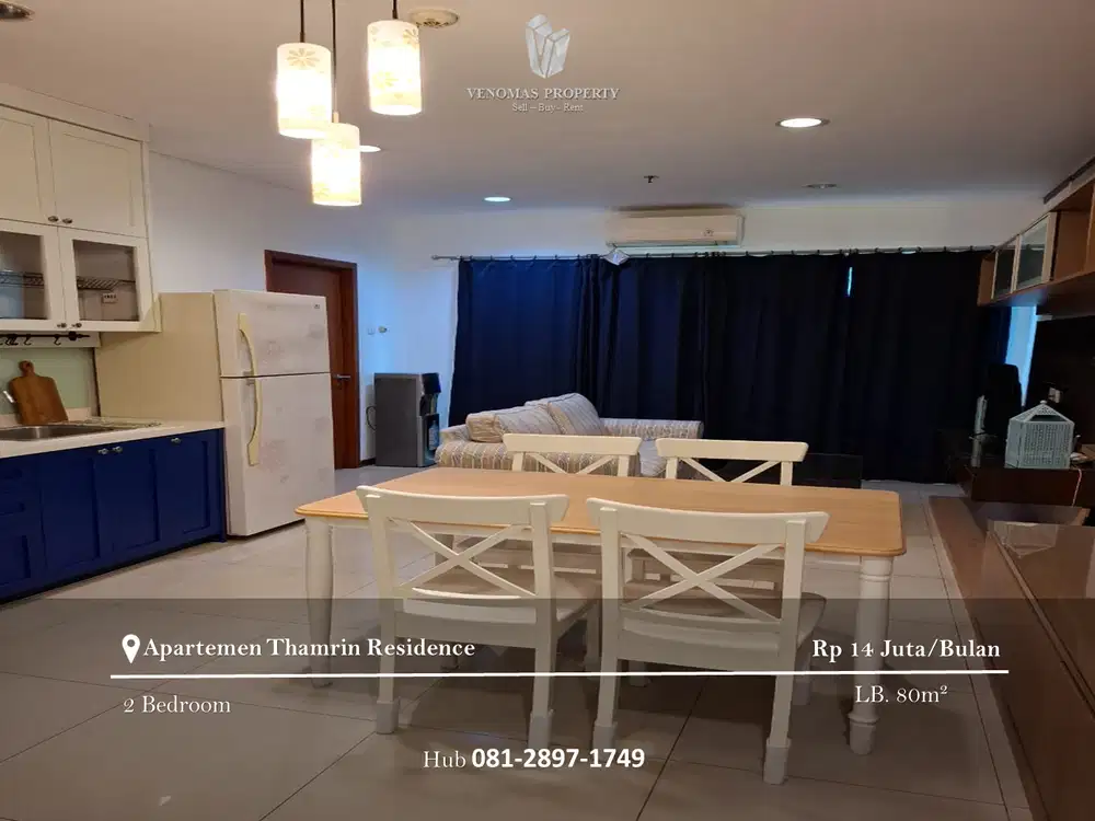 Disewakan Apartement Thamrin Residence Premiere 2BR Full Furnished