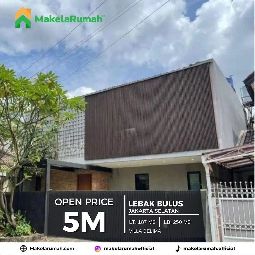 Rumah Mewah Siap Huni Di Villa Delima Lebak Bulus