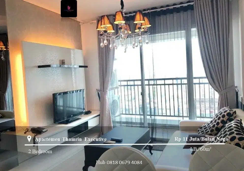 Disewakan Apartement Thamrin Executive High Floor 2BR Full Furnished