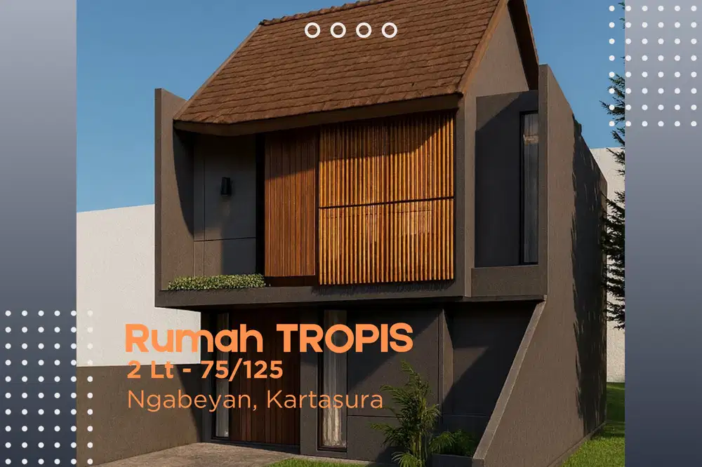 Rumah Tropis 2 Lt Cash Bertahap, 8 Menit Kampus UIN Surakarta