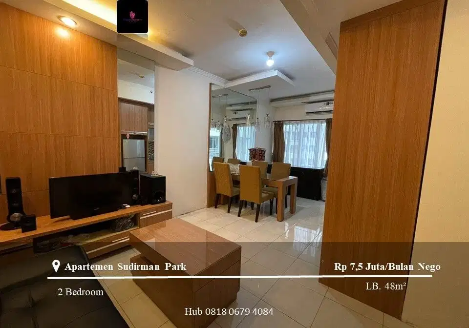 Disewakan Apartement Sudirman Park Middle Floor 2BR Fully Furnished