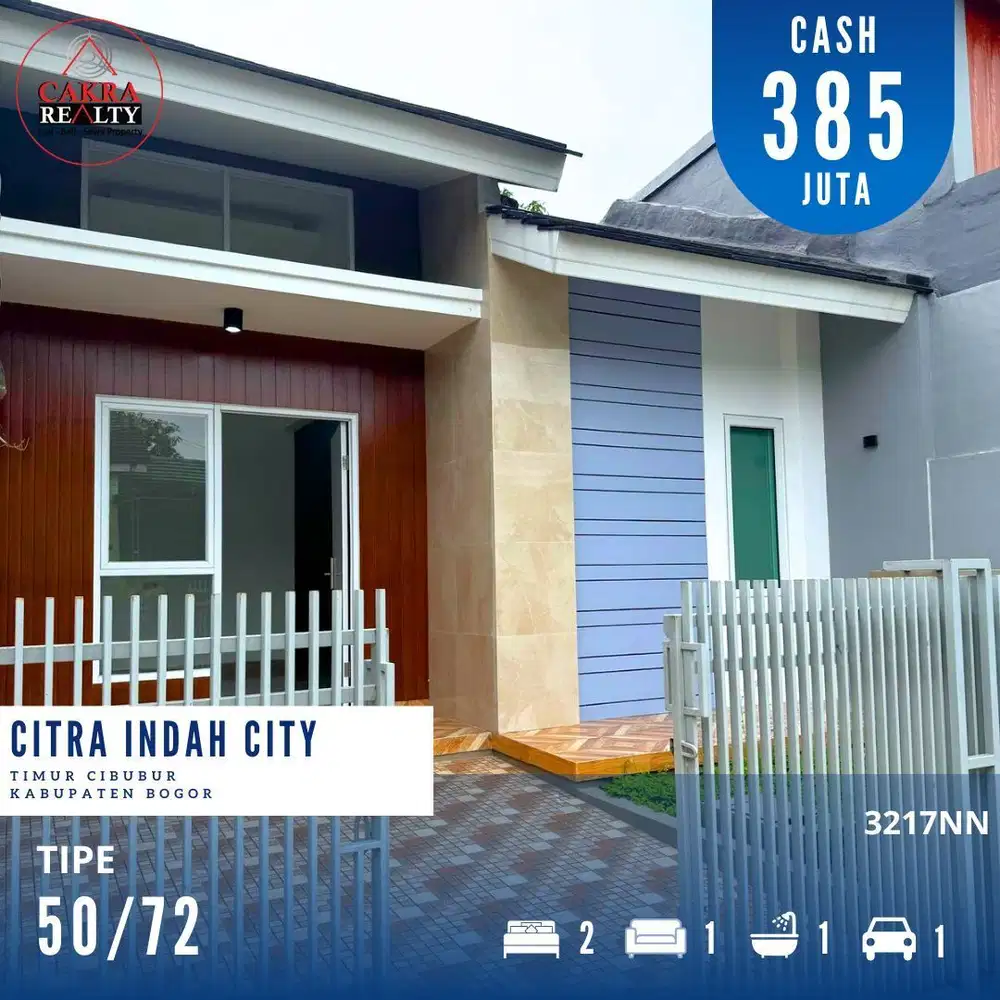 Dijual rumah dicitra indah city bogor rumah siap huni full renovasi