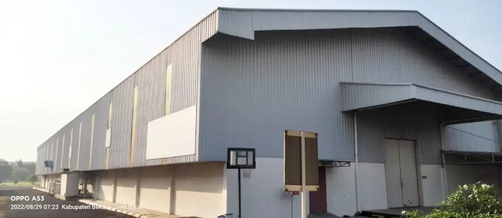 Di sewa pabrik / gudang luas 9000 m2 di tambun dekat toll bekasi