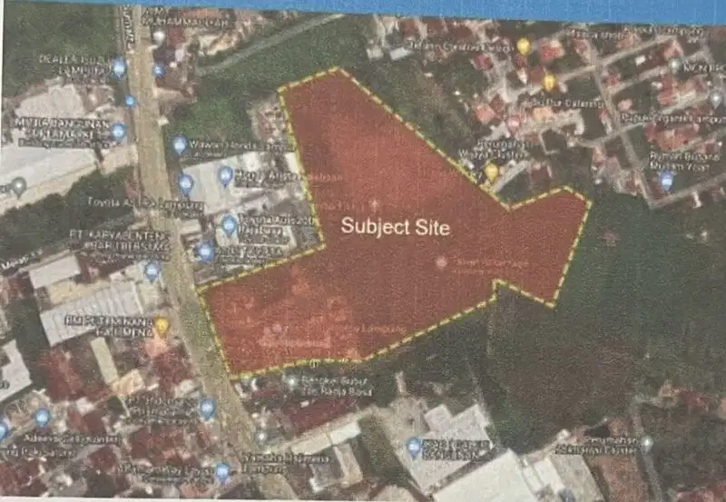 Dijual kavling di Jl. Soekarno Hatta (jl. Raya Haji Mena) Lampung Sel