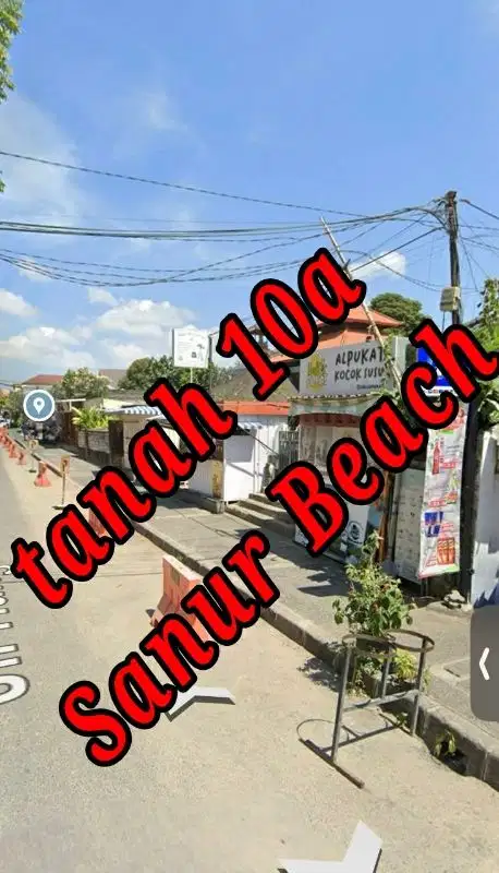 Dijual Tnh di Sanur Beach Jln Hang Tuah Denpasar Bali