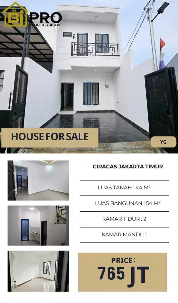 DIJUAL RUMAH SIAP HUNI DI CIRACAS, JAKARTA TIMUR