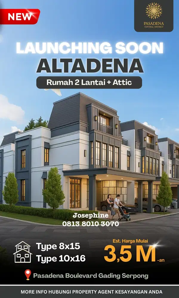 Terbaru! Cluster Altadena dari Paramount Land Harga 3,5M