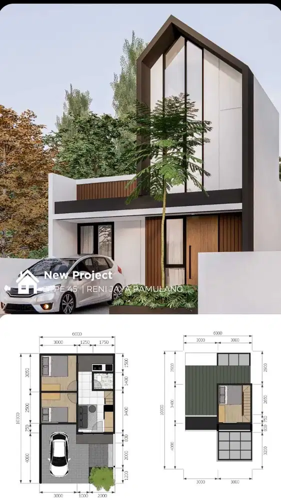 Dijual Rumah Modern Mezzanine di Pamulang Tangerang Selatan