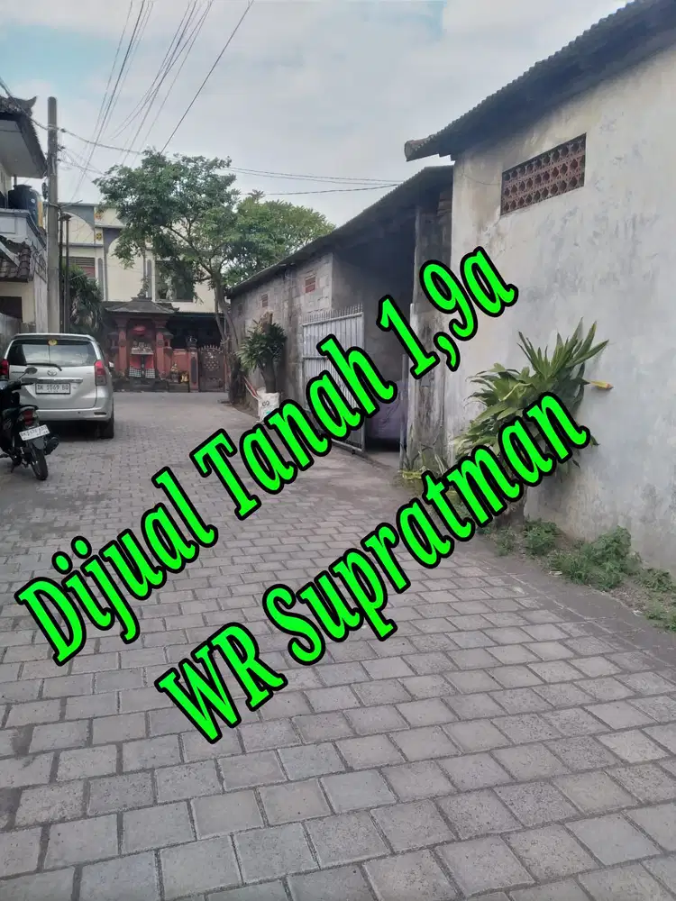 Dijual Tanah 1,9a Lokasi di Jln Soka Denpasar Timur Bali