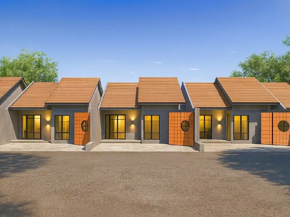 Dekat Pasar Barongan, Rumah Jogja Model Japandi Type 50