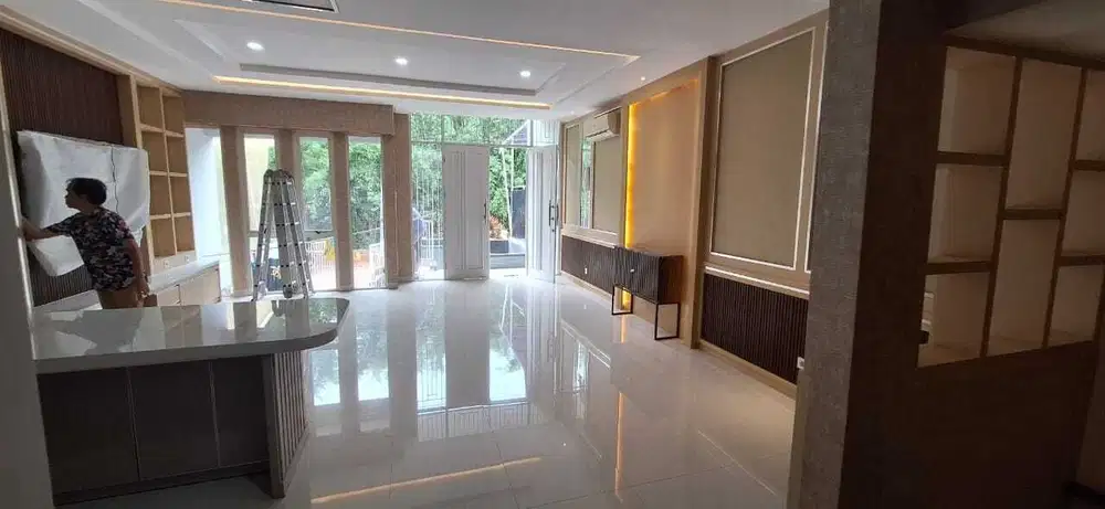 sewa rumah crown golf PIK uk 6x16m semifurnish