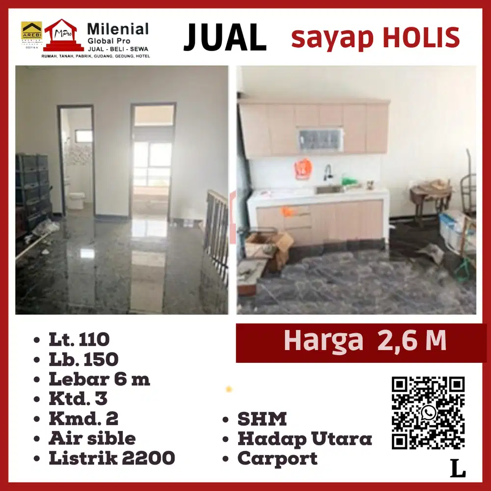 RUMAH BARU DALAM CLUSTER DI KOTA