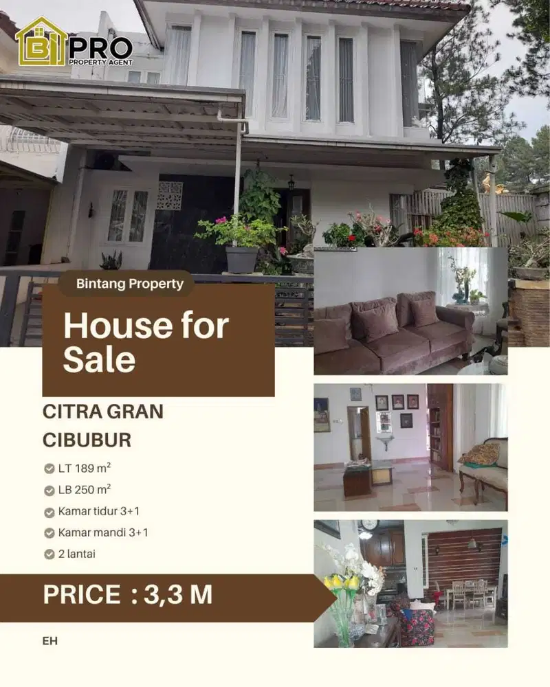 DIJUAL RUMAH DI CITRA GRAN DEKAT TOL JATIKARYA